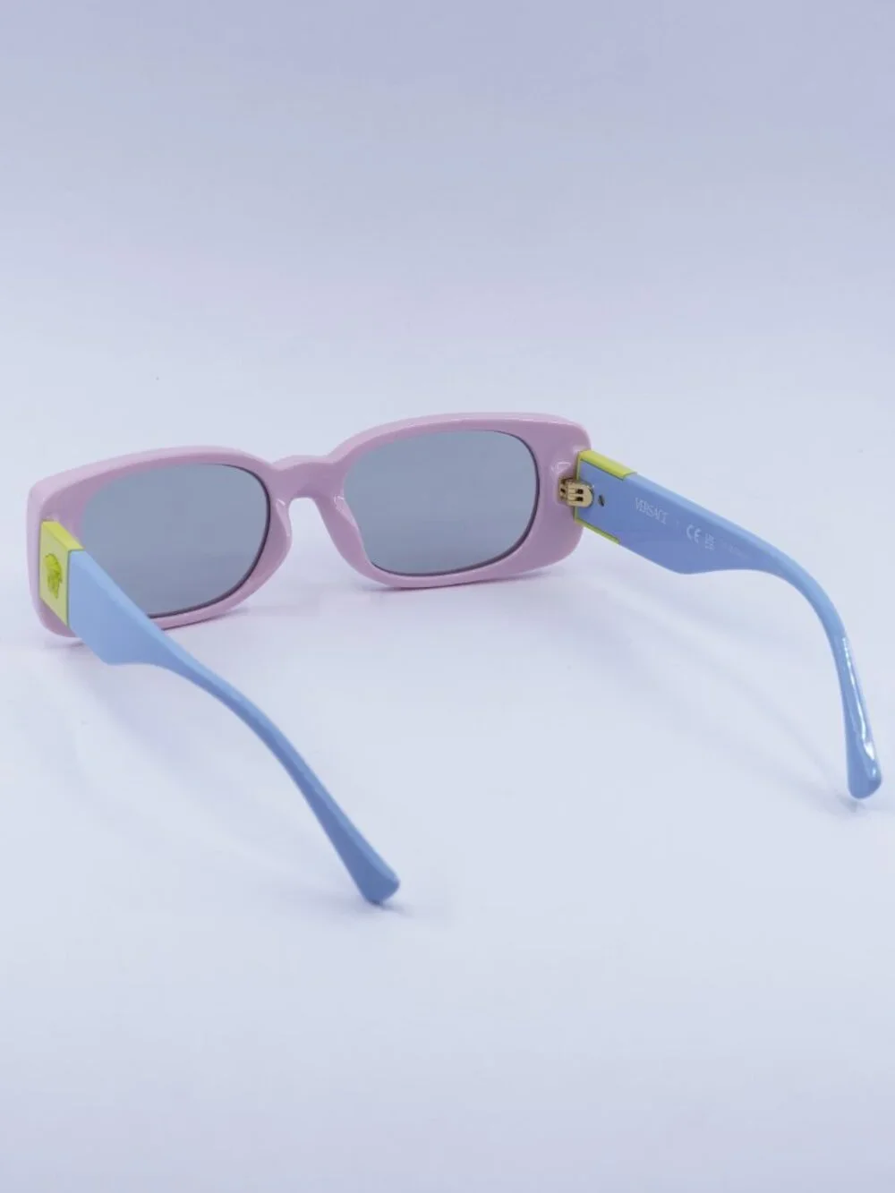Versace Kids VK4003U 5440CV Sunglasses Pink Rectangle Frame, Grey Lenses